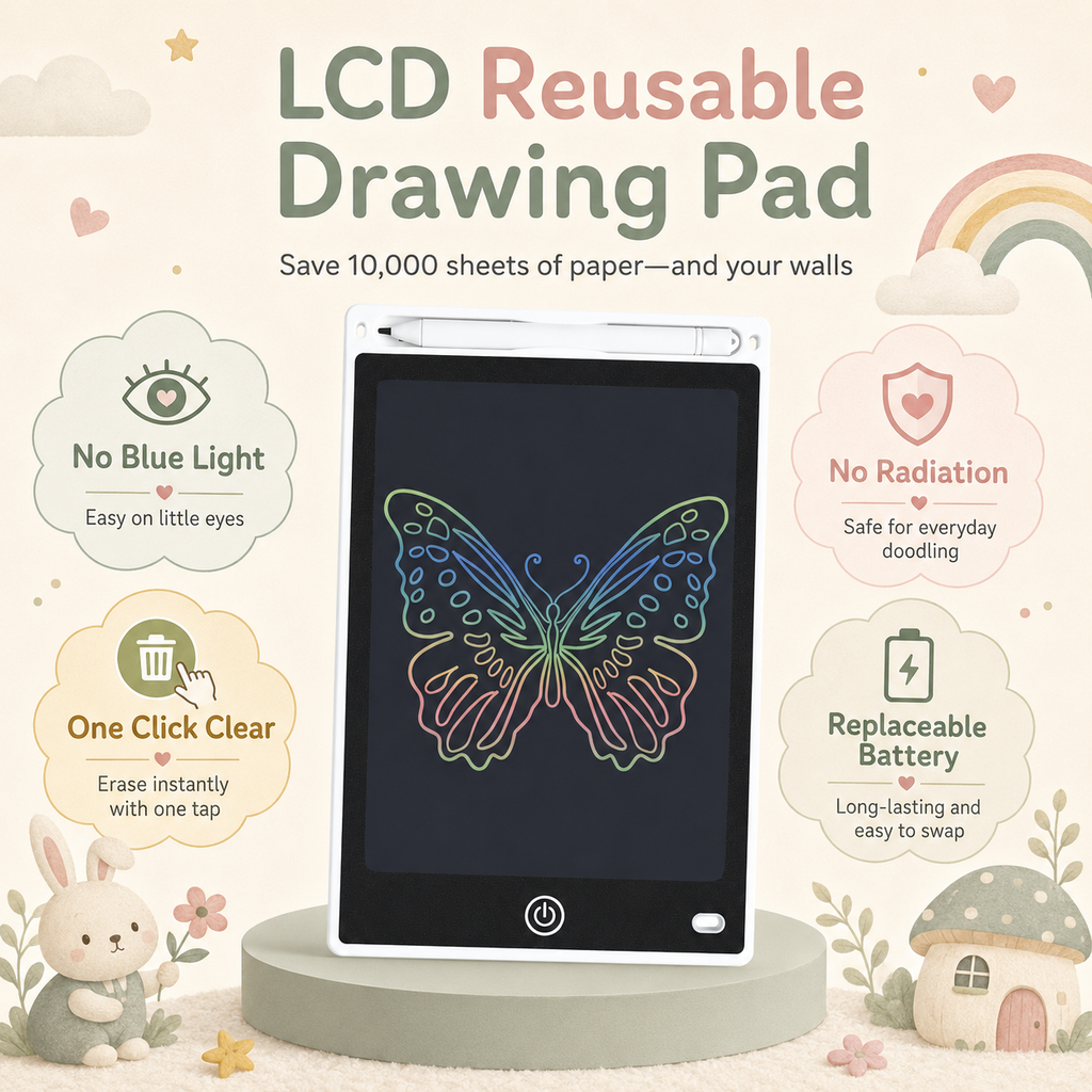 2-Pack Reusable LCD Drawing Pad