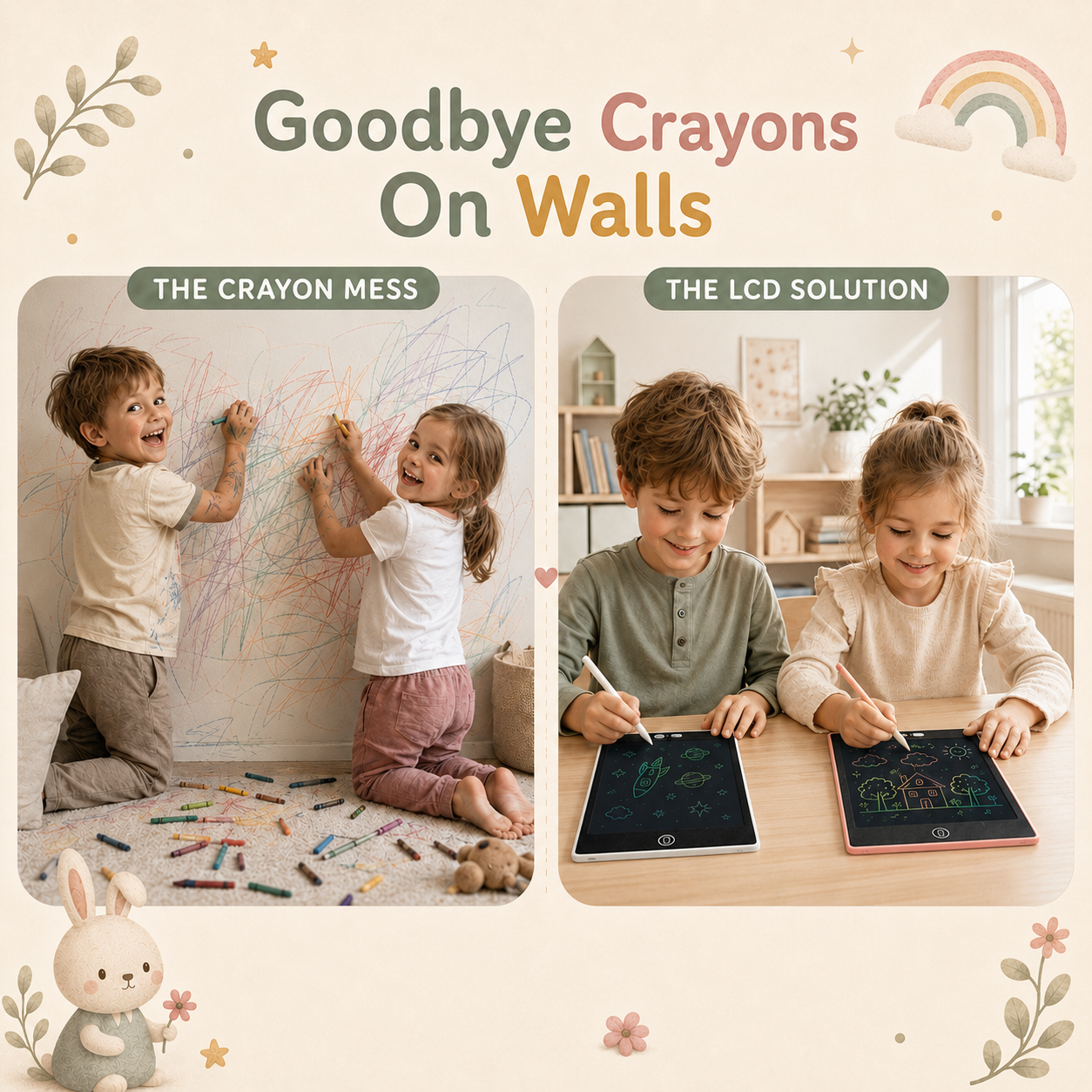 2-Pack Reusable LCD Drawing Pad